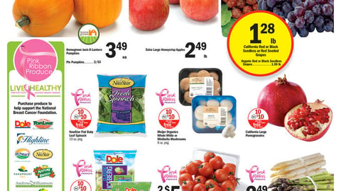 Meijer Pink Ribbon Produce Feature